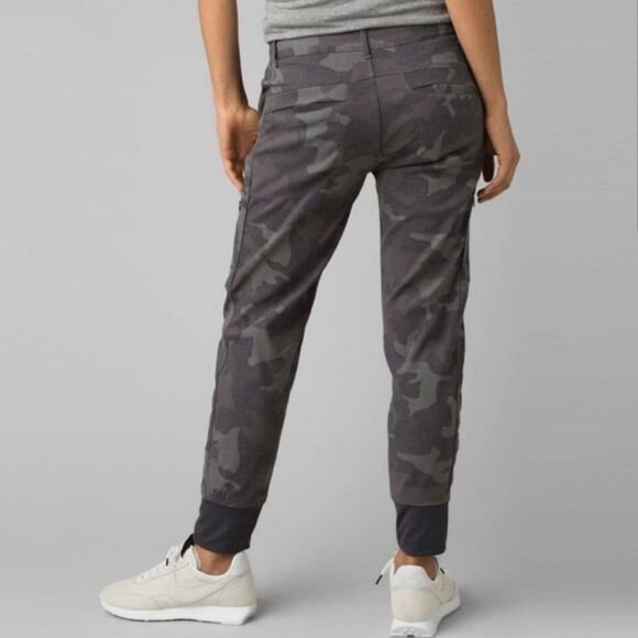 PrAna Granite Gray Camo Sky Canyon Jogger Pants Size 10 - Picture 3 of 12